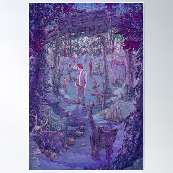 Pet Sematary Poster Wall Art, Modern Wall Decor For Living Room Bedroom, 24x36 UNFRAMED