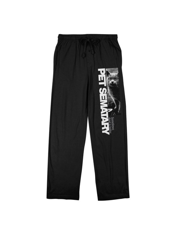 Pet Sematary Sometimes Dead Is Better Men's Black Sleep Pants-Large