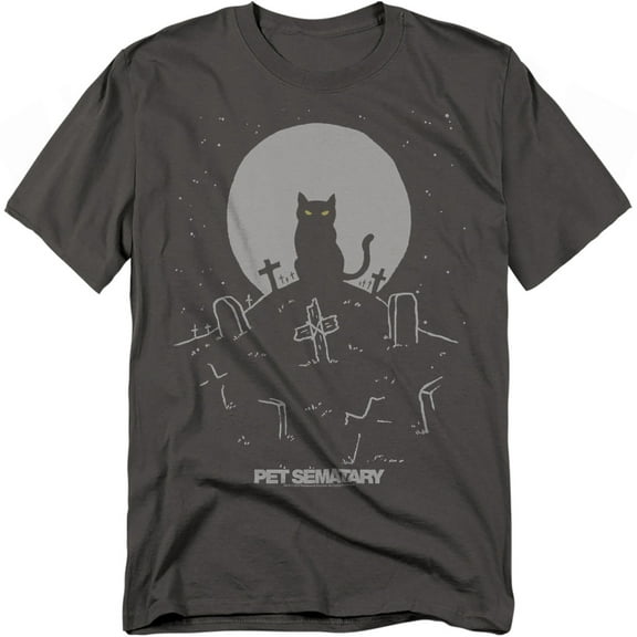 Pet Sematary T-Shirt Cat With Tombstones Unisex Graphic Tee for Men & Women