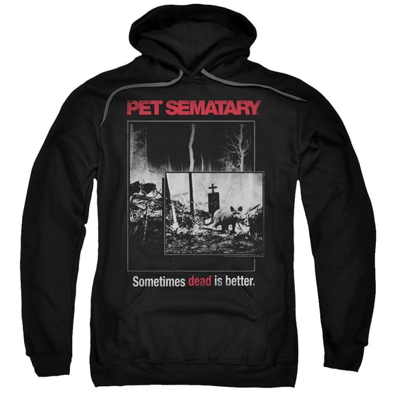 Pet Sematary Men's Cat Poster Hooded Sweatshirt XXX-Large Black