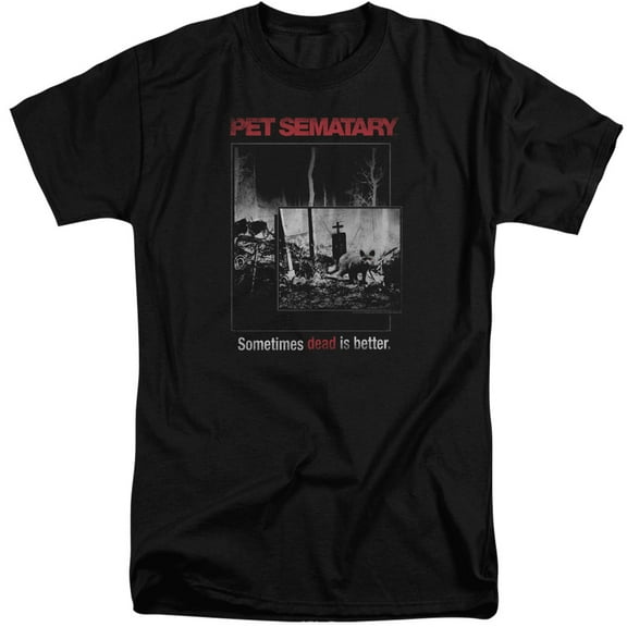 Pet Semetary - Cat Poster - Tall Fit Short Sleeve Shirt - XXX-Large