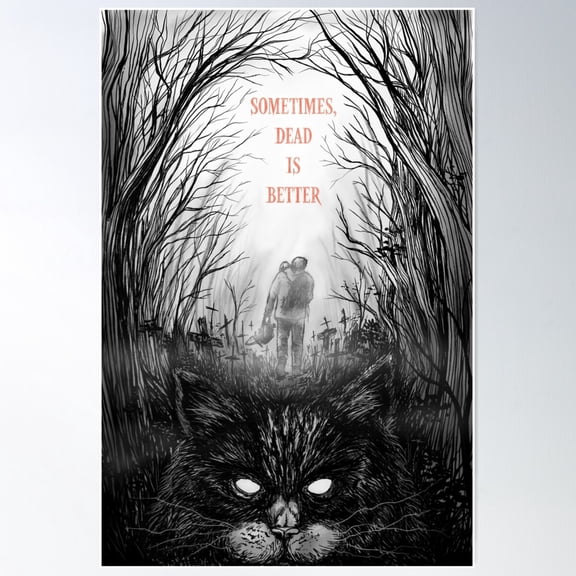 Pet Semetary Poster Wall Art, Modern Wall Decor For Living Room Bedroom, 8x12 UNFRAMED
