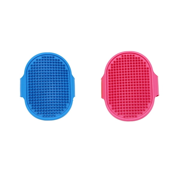 Pet Shampoo Brush for Dogs & Cats - Grooming & Massage Bath Brush for Long,Short Hair - Soft TPR material for Bath Time