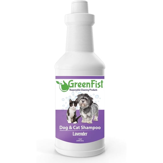 Pet Shampoo for Dogs & Cats Care Intense Cleaning Power Sooth Skin Made in USA (Lavender 1 Quart)