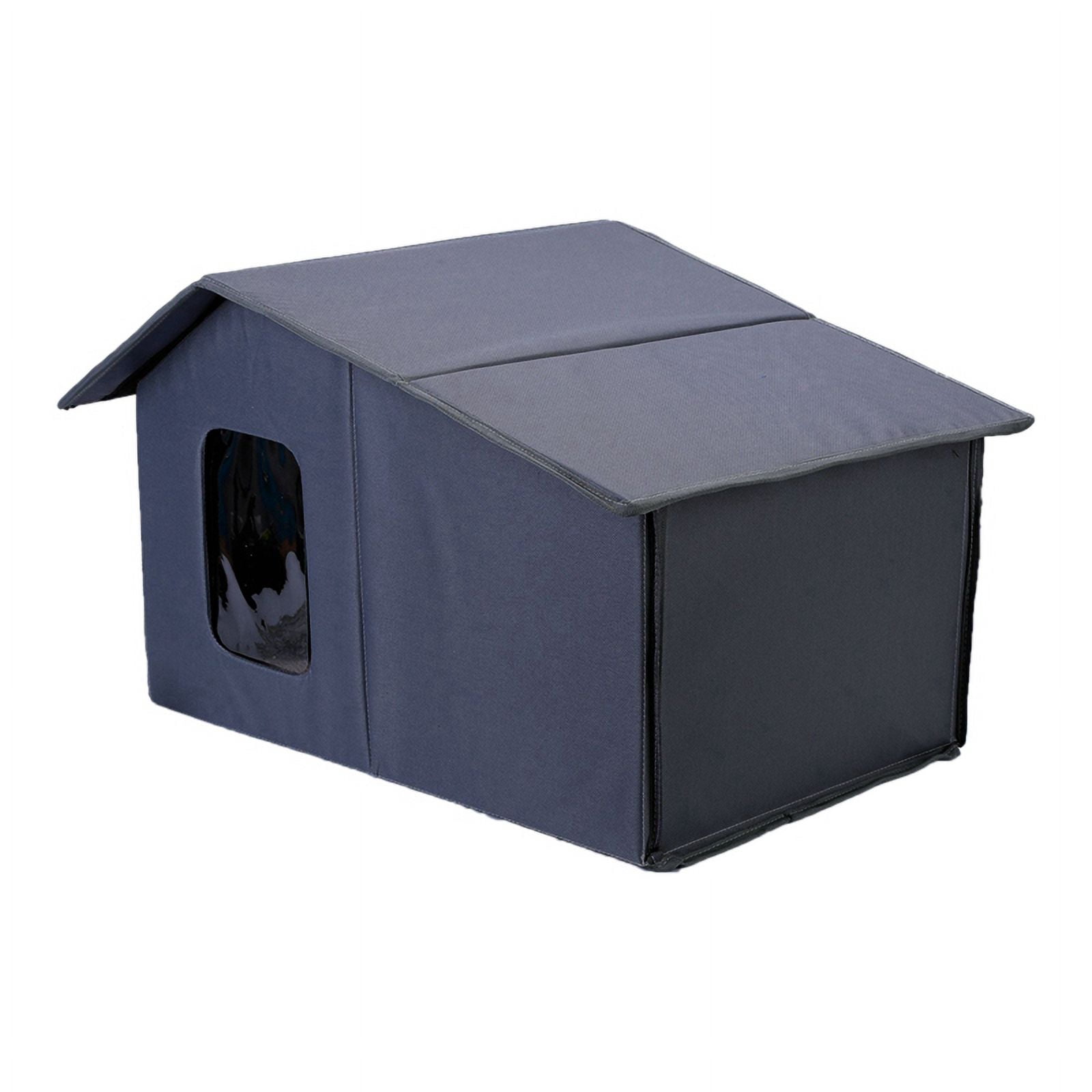 Pet Shelter Foldable Warm Cat House for Outdoor Cats Cat Bed Cats Dogs Shelter Weatherproof Cat Cave Keep Warm A