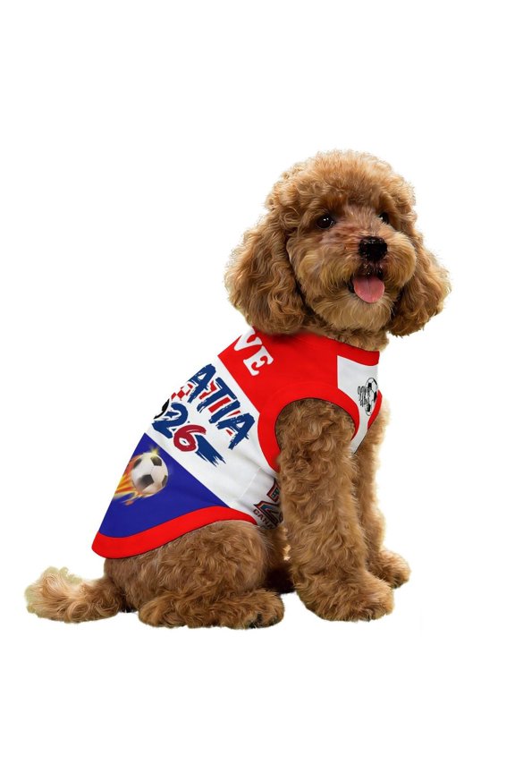 Pet Shirt, Colorful Soccer Themed Sleeveless Dog Apparel, 1 Piece Breathable Soft Casual Pet Vest, for Small Medium Dogs Puppy Sports Game Party Daily Wear