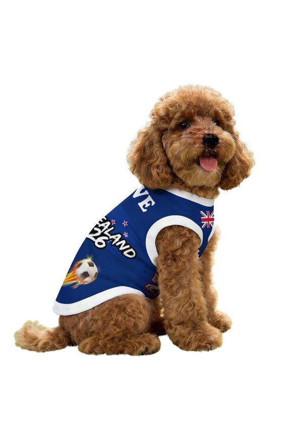 Pet Shirt, Navy Blue Soccer Printed XXXXXL Size, 1 Pack Breathable Sleeveless Pet Apparel, For Small Medium Large Dogs Cats Sports Themed Daily Wear Holiday Party Photo Prop