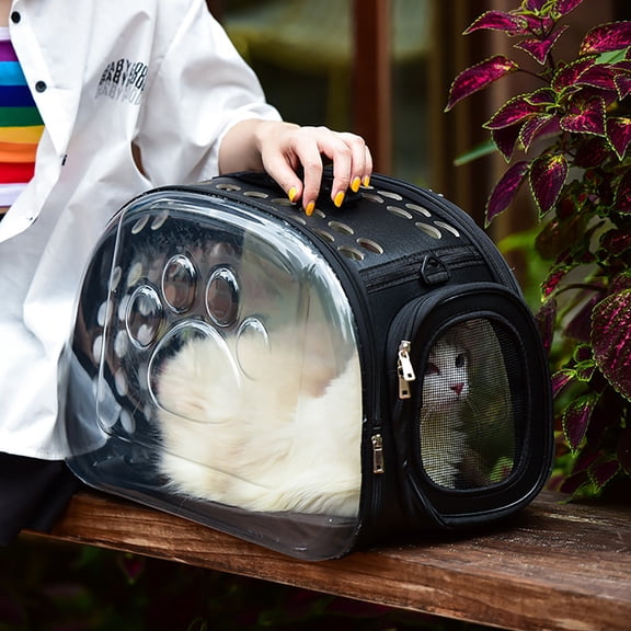 Pet Shoulder Bag Cat Carrier Outdoor Travel Breathable Handbag Puppy Kitten Capsule Space Transparent Portable Shoulder Strap Ba