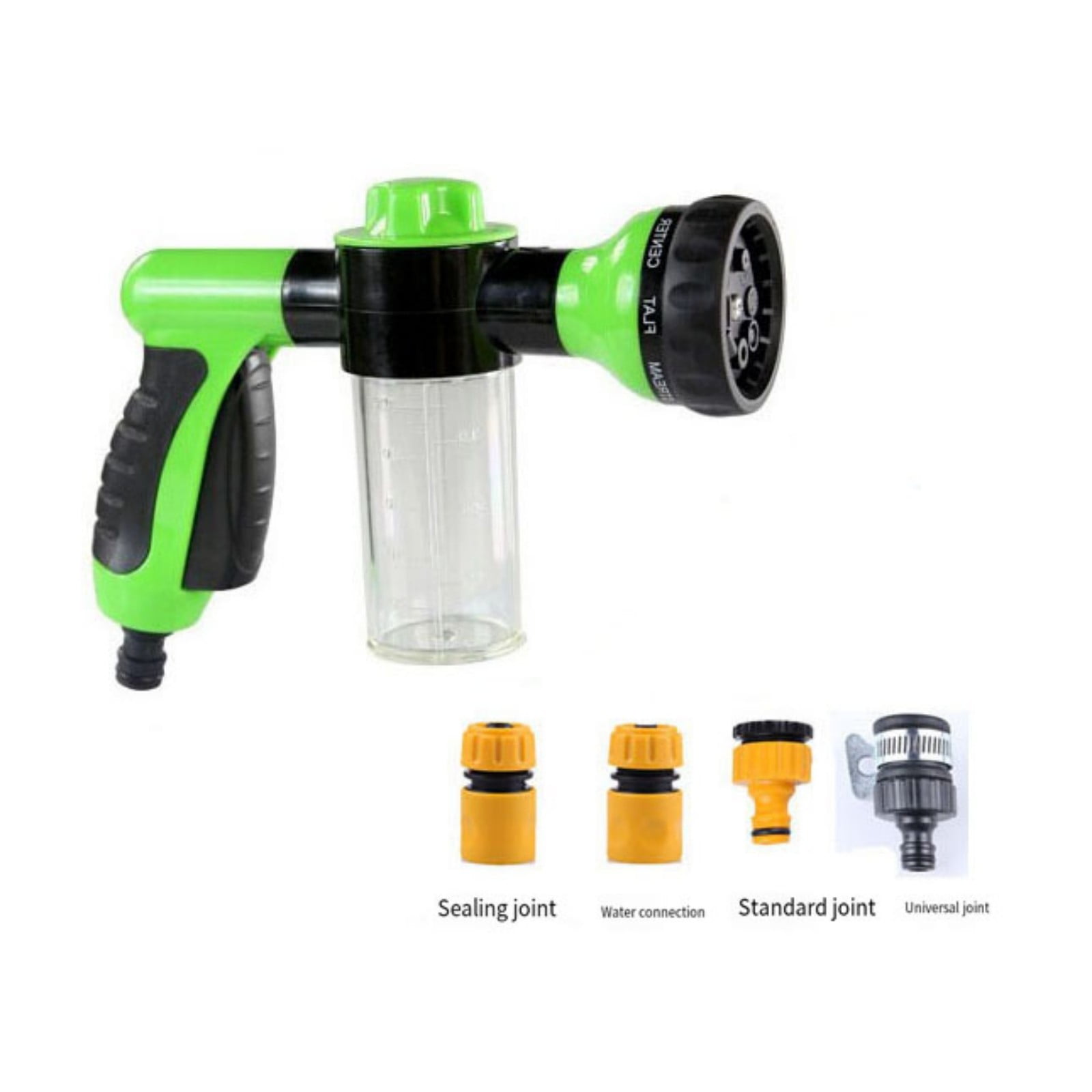 Pet Shower Hose Attachment - Soap Dispenser Dog Wash Sprayer for Outdoor Pet Bathing, Car Washing & Garden Use, Garden Tools (Water Pipe Not Include)