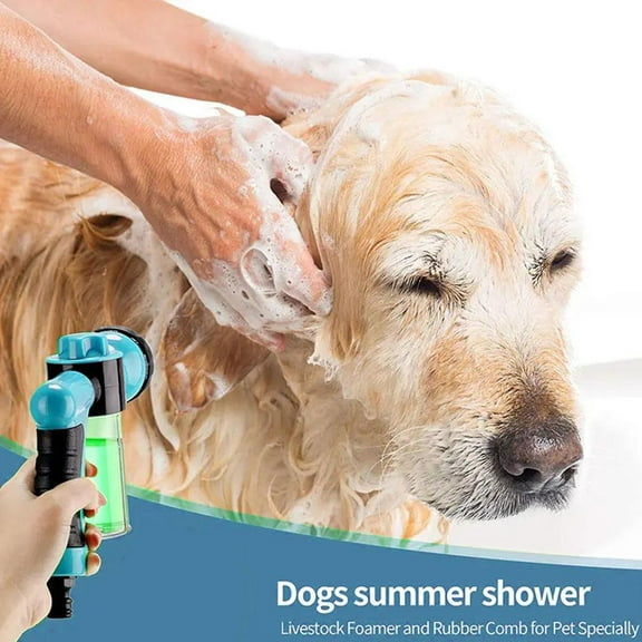 Pet Shower Jet Sprayer Gun Dog Shower Clean Tool Adjustable With Soap