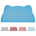 thumbnail image 1 of Pet Silicone Food Mat Portable Waterproof Leak-proof Non-slip Feeding Mats Bowl Pad for Cats Dogs, 1 of 8