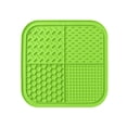 thumbnail image 1 of Pet Silicone Licking Mat, Slow Feeder Mat with Multiple Textured Areas for Dogs Cats, BPA-Free Easy to Clean Dishwasher Safe for Training Grooming Bathing - Green, 1 of 2