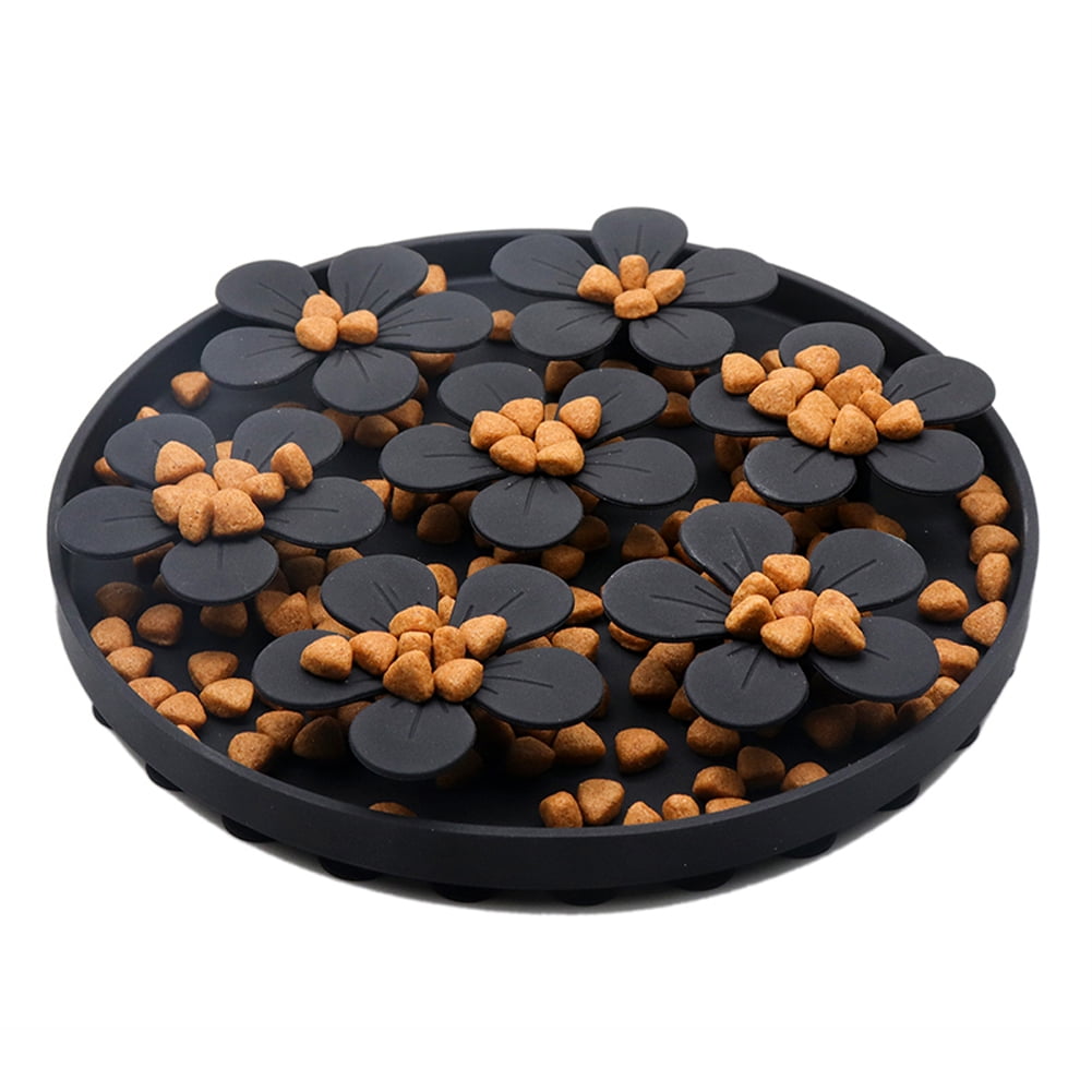 Pet Silicone Slow Feeder Anti Choking Feeding Plate Food Bowl Puzzle Toys Pet Products For Iq Training