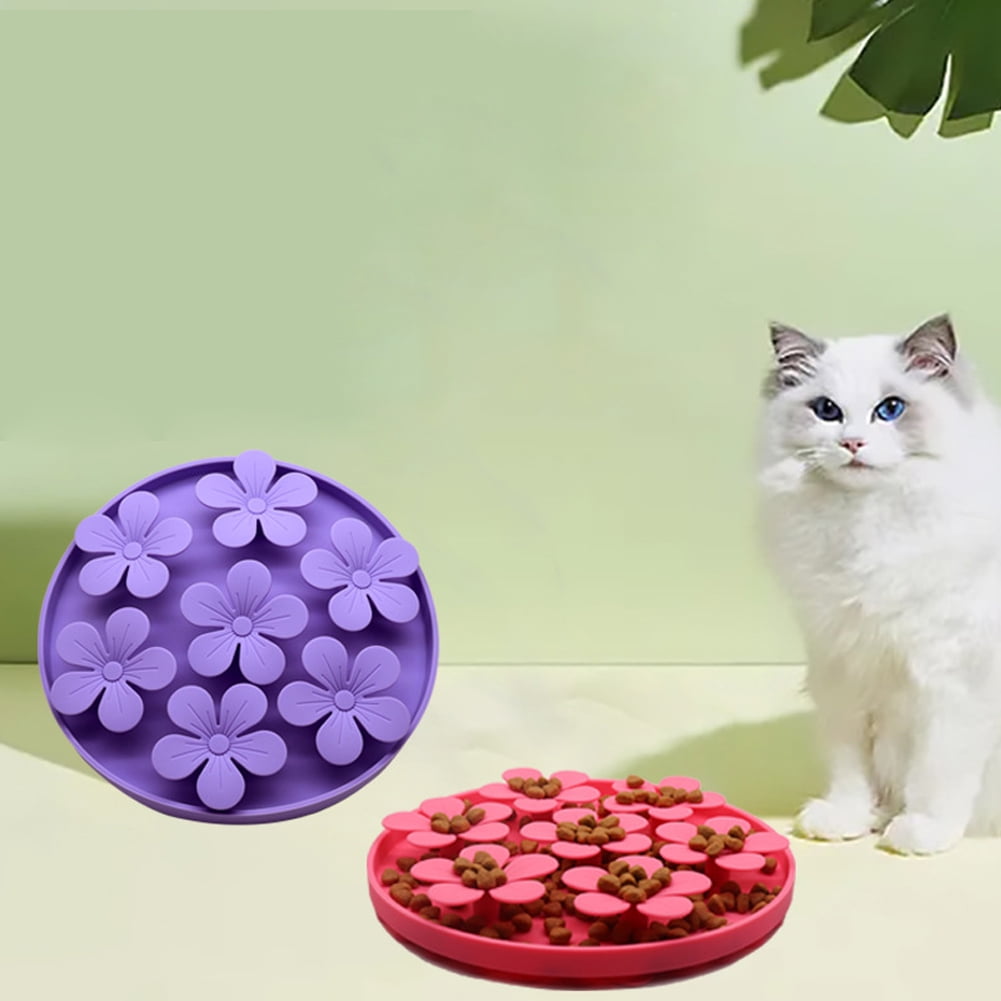 Pet Silicone Slow Feeder Anti Choking Feeding Plate Food Bowl Puzzle Toys Pet Products for Iq Training