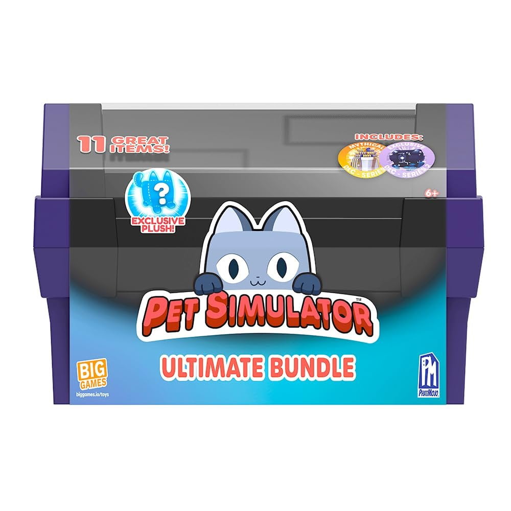 Pet Simulator  Tech Treasure Chest Ultimate Bundle (12" Chest w/ 11 Items, Series 2) [Includes DLC]