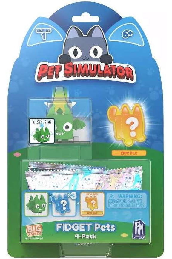 Pet Simulator X Series 1 Fidget Pets Mystery 4-Pack