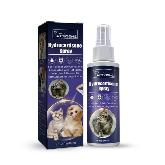 Pet Skin Care Spray Pet Skin Relief Spray Hydrocortisone Dogs CatsItch Relief Spray Pet Cleaning Health Care Supply