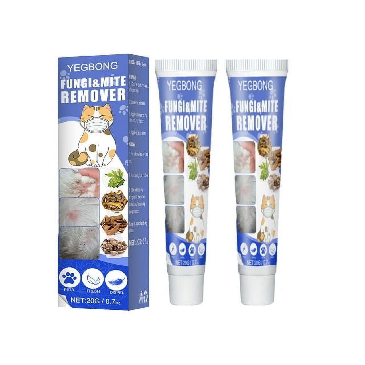 Pet Skin Cream, Dog Cat Treatment Ringworm Mites AntiItch Treats