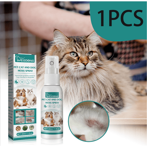Pet Skin Medicine Spray, Pet Mite Spray for Cats and Dogs, Universal Mite Removal Skin Cleaning Care for Cats and Dogs, Anti-Itch and Mite Removal Spray-1PCS