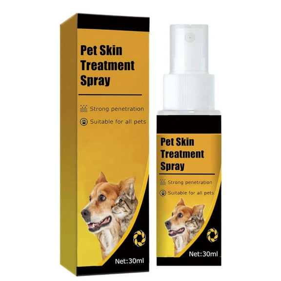 Pet Skin Treatment Spray Cat Dog Wound Anti Fungus Ringworm Itching30ml