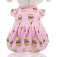 thumbnail image 1 of Pet Skirt, Small Dog Princess Dress Summer Cool Breathable Vest Skirt Pattern Apparel for Chihuahua, Poodle, Teddy and Small Dog Cat (XS, Pink Bottle), 1 of 3