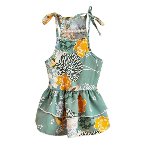 Pet Skirts Sleeveless Cats Dresses Summer Comfortable Elegant Dog Skirt Vest Pet Apparel Clothes Outfit for Girl Small Dogs Cats