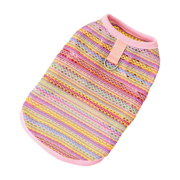 Pet Sleeveless Vest for Small Dog and Cat, Lightweight Breathable Pet Apparel with Stretch Neck, Thin Dog Shirt for Spring Summer Indoor Lounging and Walks, Pet Vest Top Supply