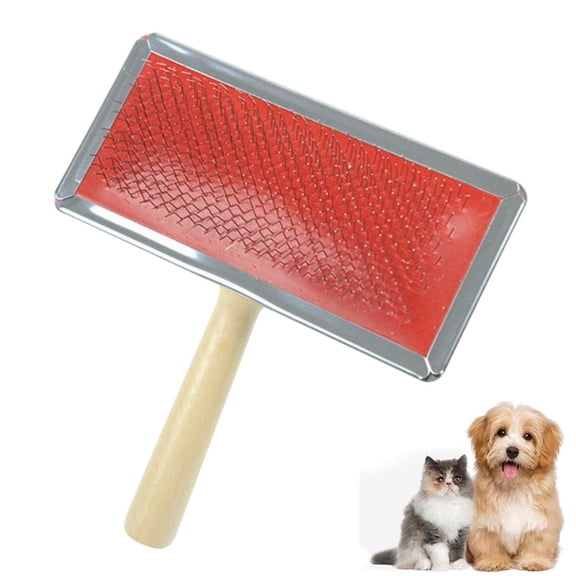 Pet Slicker Brush Sheepskin Rug Brush Cleaner Fine Wire Rugs Brush to Remove Any Hidden Dirt Cats & Dogs CARDING Brush