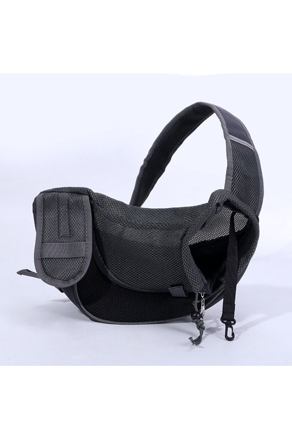 Pet Sling Carrier, Colorful Large Breathable Mesh Carrier with Adjustable Strap, 31cm Soft Travel Pet Sling Bag, Front Pouch Shoulder Bag for Dogs Cats, Foldable Hands Free Pet Bag