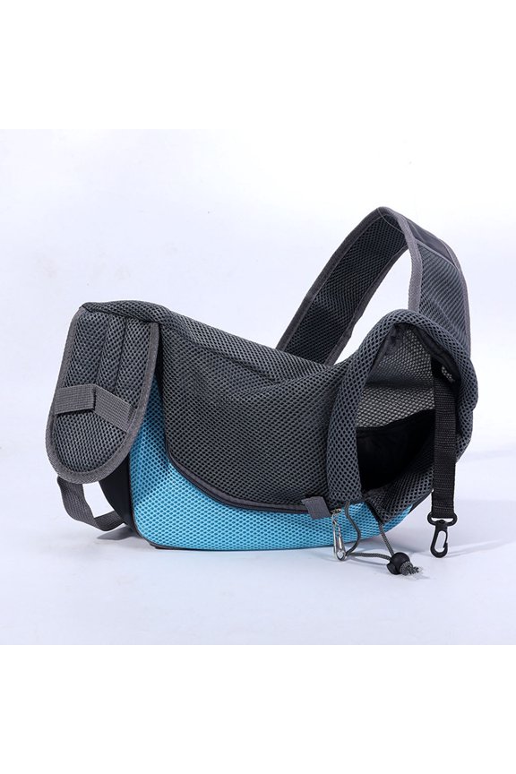 Pet Sling Carrier, Colorful Large Breathable Mesh Carrier with Adjustable Strap, 31cm Soft Travel Pet Sling Bag, Front Pouch Shoulder Bag for Dogs Cats, Foldable Hands Free Pet Bag