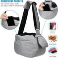thumbnail image 1 of Pet Sling Carrier, Fits 15 to 25lbs Extra-Large Dog/Cat Sling Carrier Reversible and Hands-Free Dog Bag with Adjustable Strap and Pocket Shoulder Pad for Outdoor Travel Hiking, 1 of 6