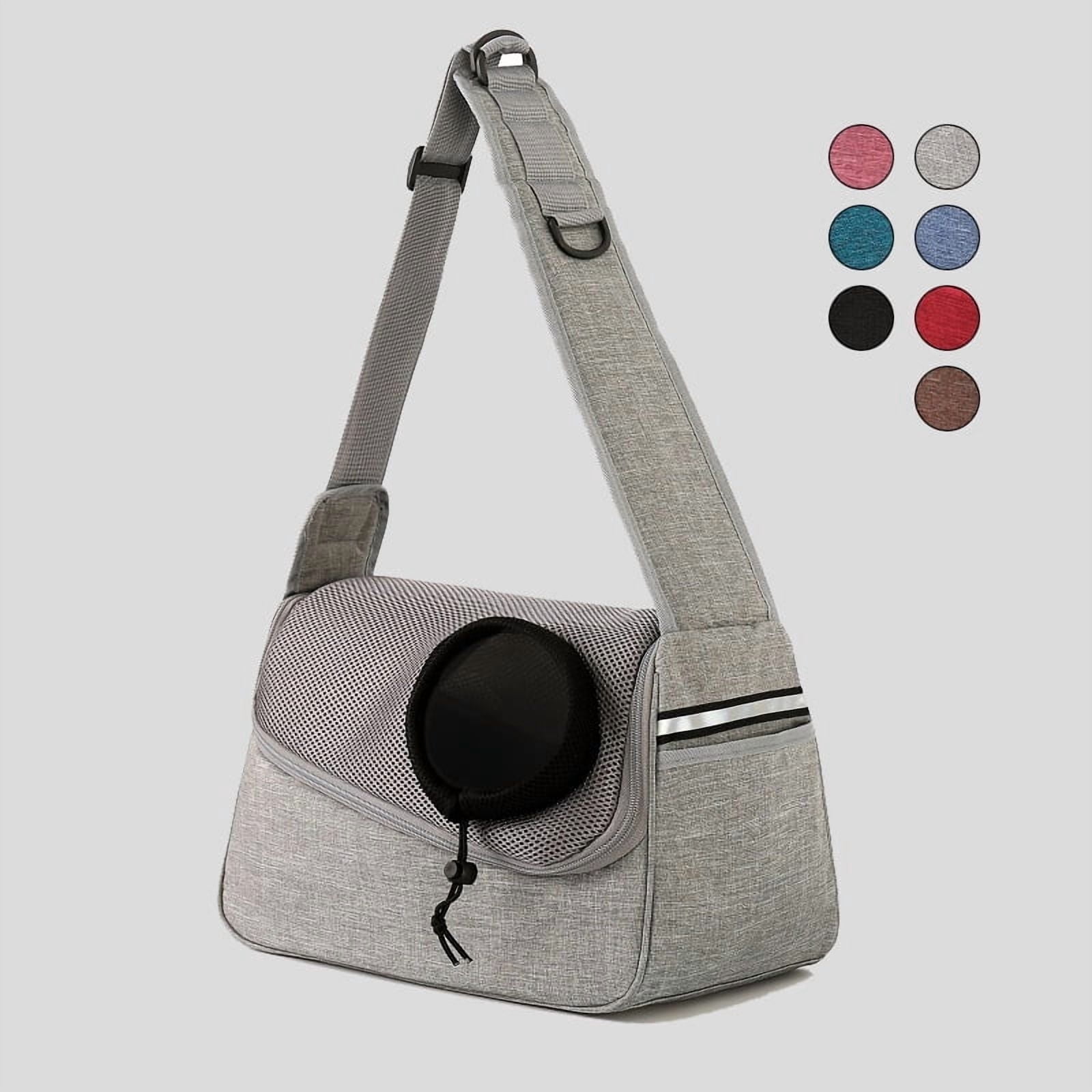 Pet Sling Carrier Travel Bag for Small Dogs & Cats Under 11 Lb | Comfortable, Adjustable, Waterproof, Breathable | Ideal for Travel, Walks & Adventures