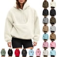 thumbnail image 1 of Pet Sling Hoodie for Women, Ultra-Soft Warm Pet Pouch Hoodies with Pocket Front Carry Pouch for Small Dogs and Cats Beige M, 1 of 7