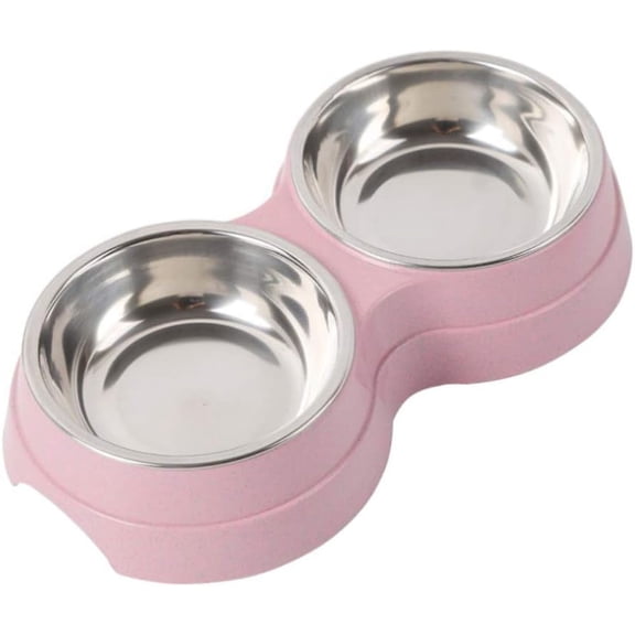 Pet Slow Eating Bowl, Interactive Slow Feed Design Eco-Friendly Pet Bowl, Non-Slip Rubber Mats for Stable Feeding, High-Quality Stainless Steel Dog Slow Eating Bowl for Small Pets