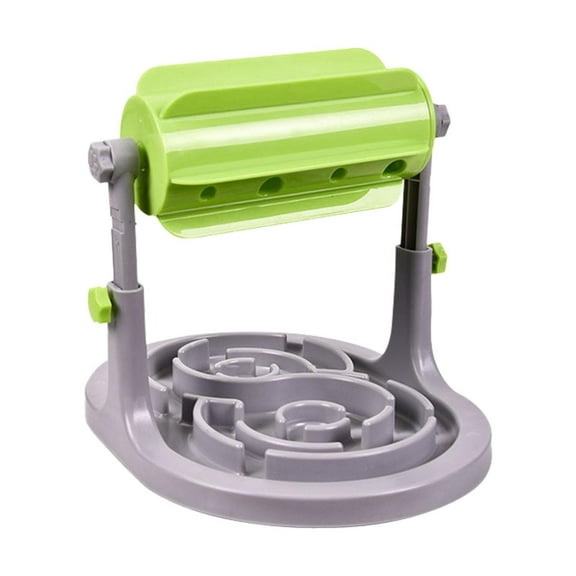 Pet Slow Feeder Roller - Interactive Puzzle Design for Dogs Cats, Slow Down Eating with Maze Base, Anti-Slip Feet for Indoor Outdoor Use