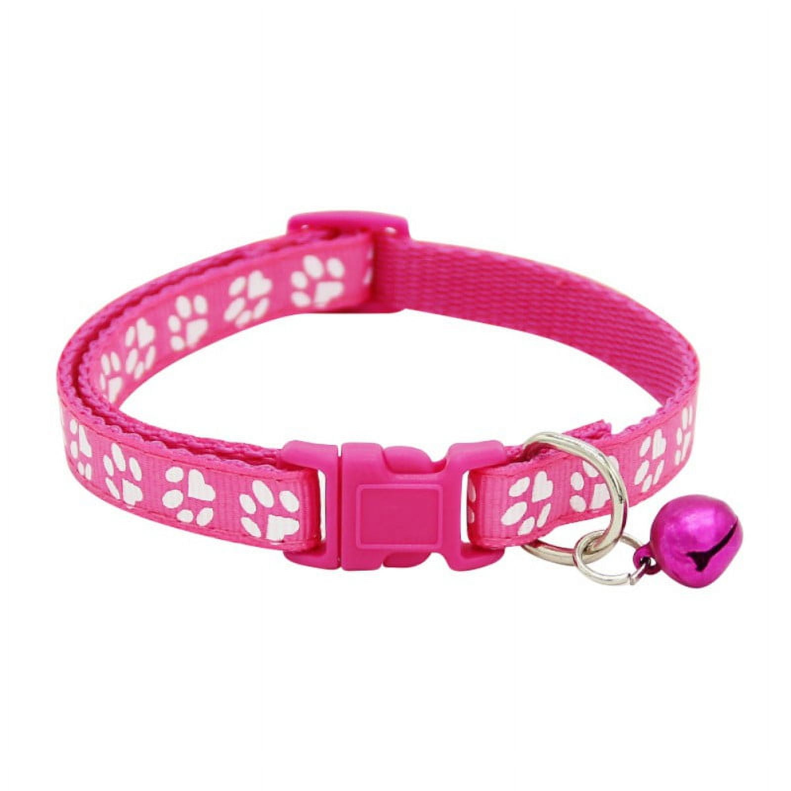 Candy Color Cat Bell Leather Collar Pet Dog Puppy Kitten Cute Loud collar