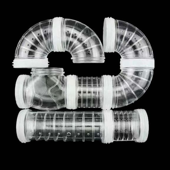 Pet Small Hamster Tube Tunnel Clear Do It Yourself Toy Rabbits Tube Track Tube Rodents Toy for Cage Mount