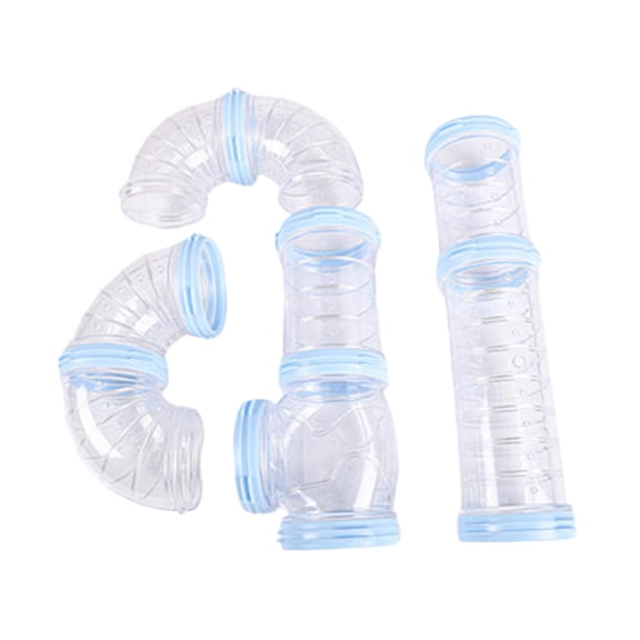 Pet Small Hamster Tube Tunnel Clear Do It Yourself Toy Rabbits Tube Track Tube Rodents Toy for Cage Mount