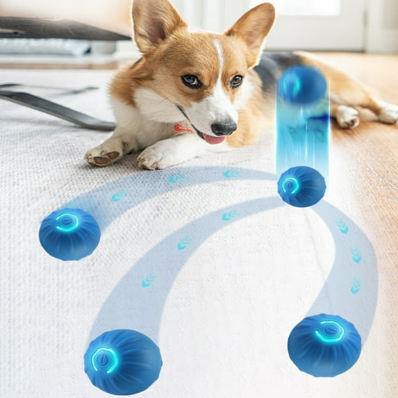 Pet Smart Jumping Ball,Interactive Dog Toys Dog Ball,Automatic Moving Bouncing Rotating Ball for Puppy/Small/Medium Dogs,Fun and Engaging Gifthi Toy, Suitable for Small and Medium-Sized Pets