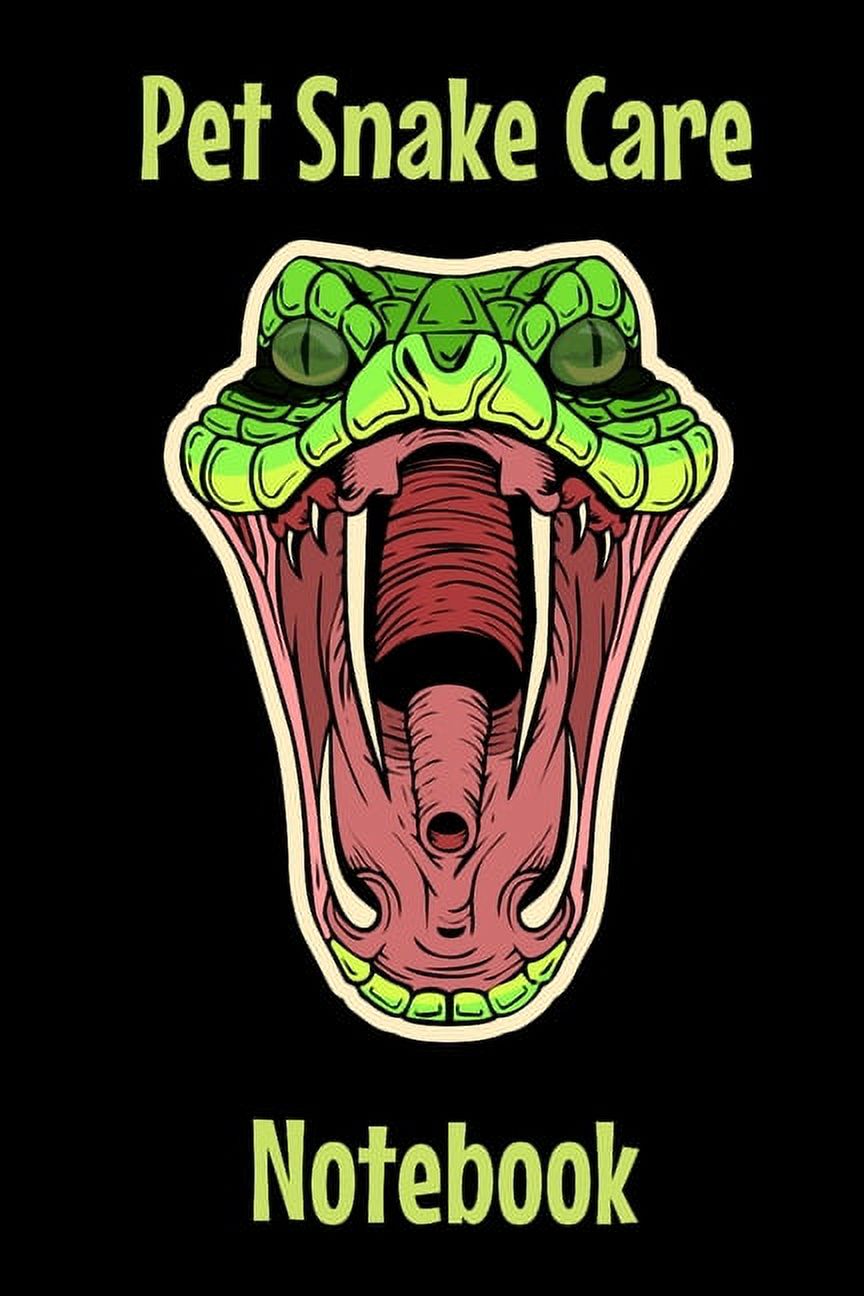 Pet Snake Care Notebook Customized Easy to Use, Daily Pet Snake Accessories Care Log Book to