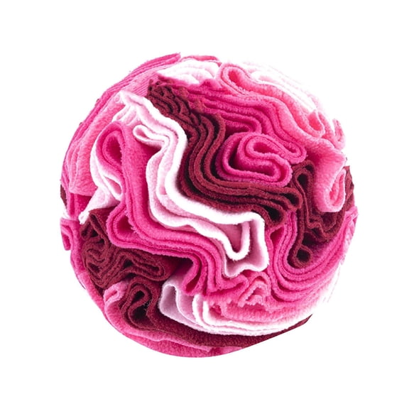 Pet Sniff Ball - Interactive Foraging Toy with Soft Fabric Layers, Durable Design for Small Dogs Cats - Indoor Outdoor Use, Boredom Relief, Training Tool, 6in Diameter