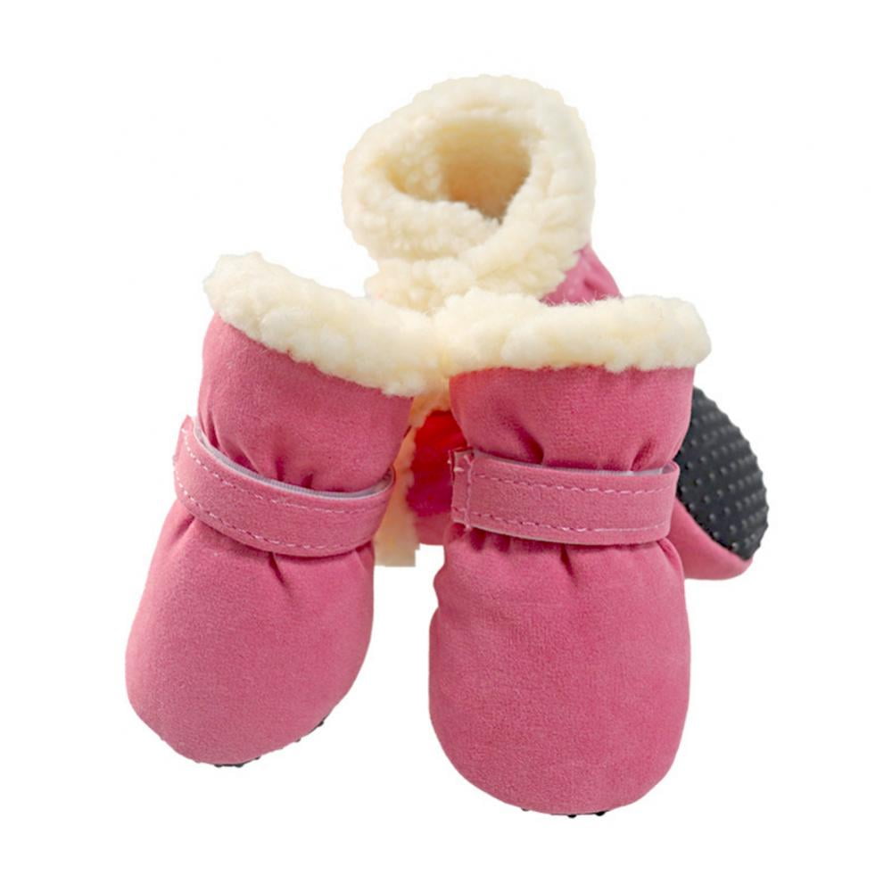 Pet Snow Boots, Soft Warm Dog Paw Protector Winter Dog Feet Shoes with