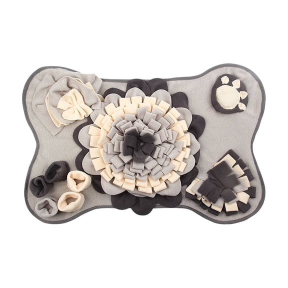 Pet Snuffle Mat Anti Slip Dogs Sniff Pad Soft Polyester Interactive Dog Treat Dispenser for Smell Training & Slow Feeder, 16x24in