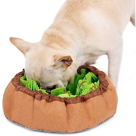Pet Snuffle Mat, Dog Snuffle Bowl Mat Slow Feeding Nose Work Training Mat for Puppy Small Medium Large Dog (Green)