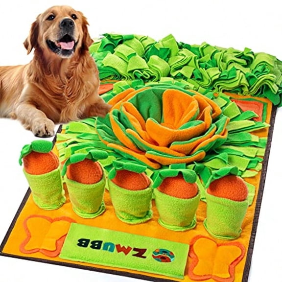 Pet Snuffle Mat For Dogs Sniff Mat Nosework Feeding Mat Slow Feeder Interactive Dog Puzzle Toys For Training And Stress Relief Encourages Natural Foraging Skills 31''x19''