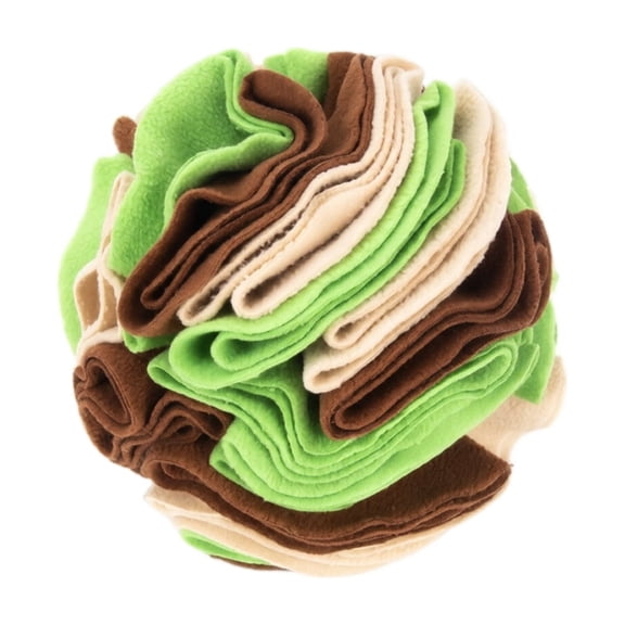 Pet Snuffle Rainbow Ball Toy, Colorful Scent Work Nosework Sphere, Interactive Treat Dispensing Feeder for Dog Cat Enrichment Slow Feed Training