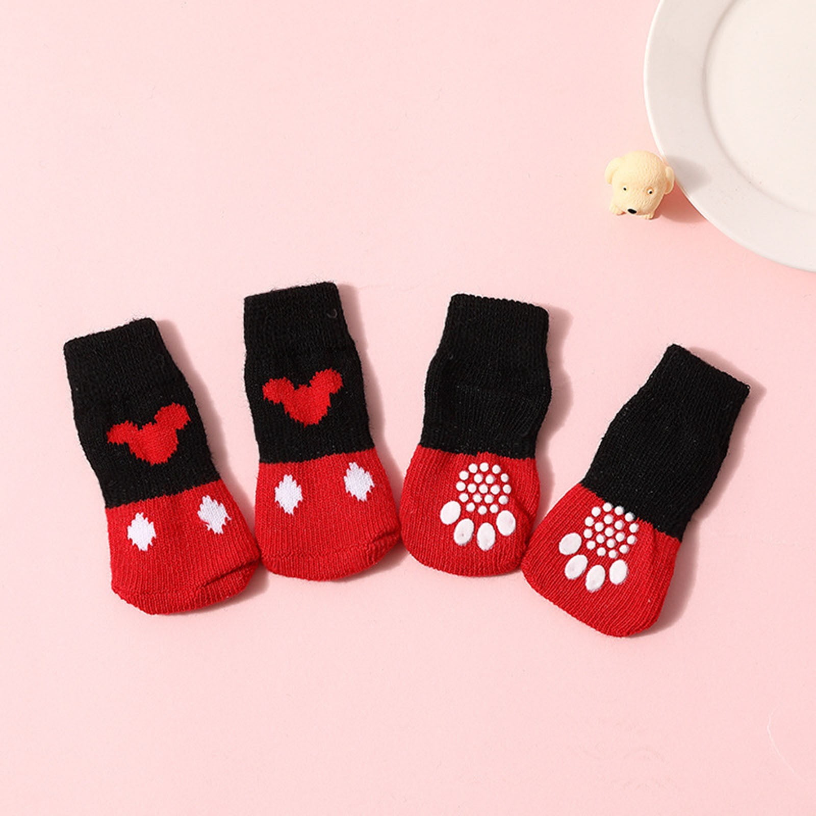 Pet Socks Non Slip Bottom Puppy Dog Socks Dog Foot Cover Teddy Dog