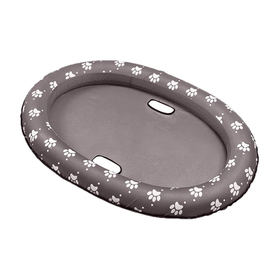 Pet Soft Dog Float Raft Inflatable Dog Swimming Float For Summer Duty Pet Raft For Swimming Pool, Lake ,Grey - 95X65Cm