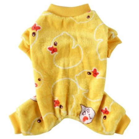 Pet Soft Flannel Pajamas Pjs Sleepwear Small Dogs Warm Clothes Jumpsuit Costumes