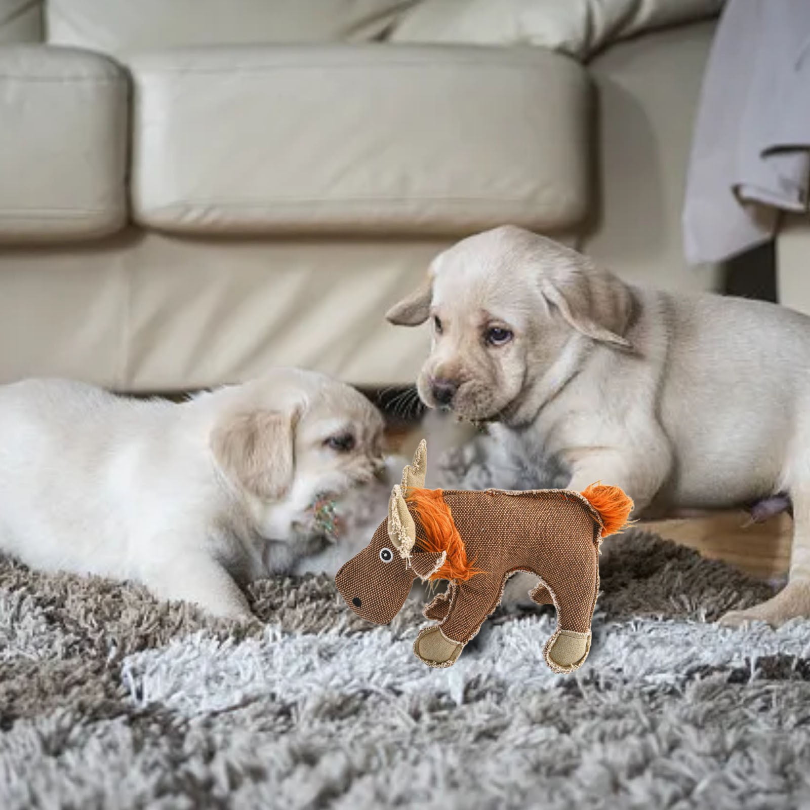 Pet Sound Toy Dog Interactive Companion Animal Canvas Interactive Dog